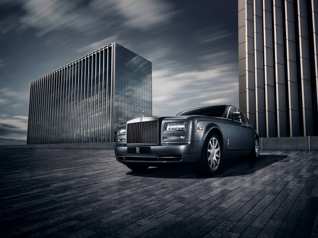 Обои картинки фото автомобили, rolls-royce, phantom, темный, 2014г, collection, metropolitan