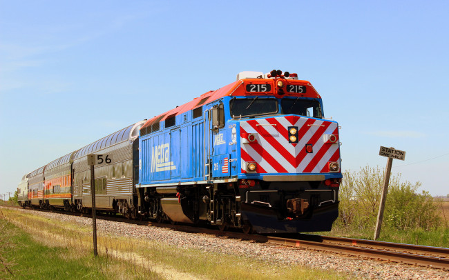 Обои картинки фото техника, поезда, дорога, железная, рельсы, состав, локомотив