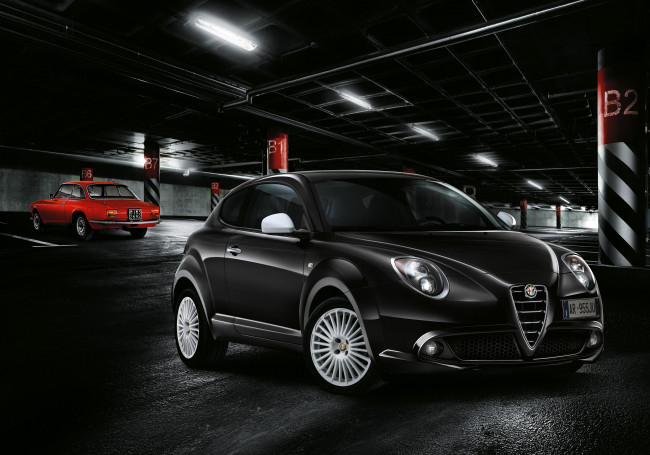 Обои картинки фото автомобили, alfa romeo, alfa, romeo, темный, 2014г, 955, junior, mito