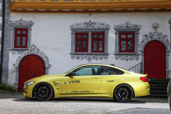 Картинка автомобили bmw vos m4 coupе f82 2015г желтый