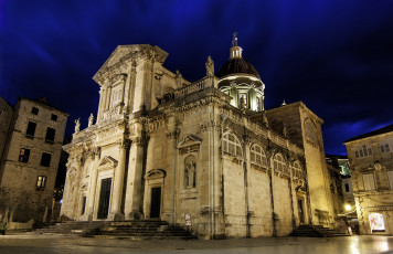 Картинка church+of+st +ignatius города -+католические+соборы +костелы +аббатства собор площадь ночь