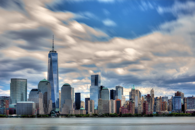 Обои картинки фото new york, города, нью-йорк , сша, панорама