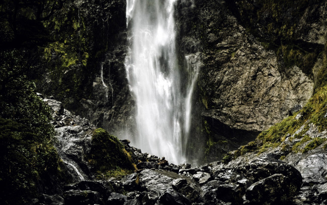 Обои картинки фото природа, водопады, вода, поток, камни