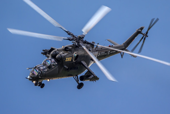 Обои картинки фото mi-35m, авиация, вертолёты, вертушка