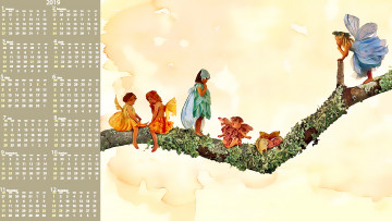Картинка календари фэнтези ветка ребенок крылья девочка