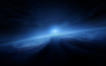 Картинка нептун космос планета вселенная поверхность грунт синева горизонт пространство пустыня атмосфера облака