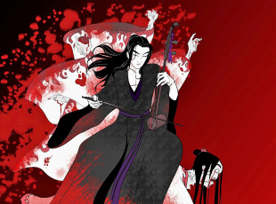 обоя аниме, mo dao zu shi, цзян, чэн, инструмент, мертвецы, кровь