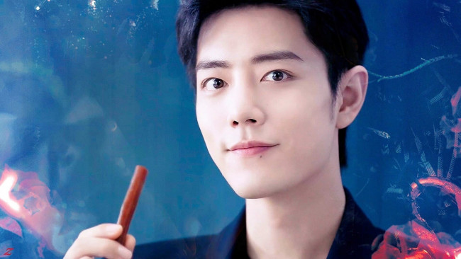 Обои картинки фото мужчины, xiao zhan, актер, лицо, палочка