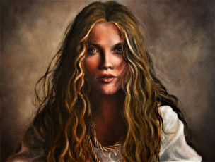 Картинка рисованное люди девушка лицо портрет