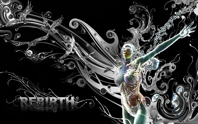 Обои картинки фото rebirth, by, donglu, yu, фэнтези, девушки