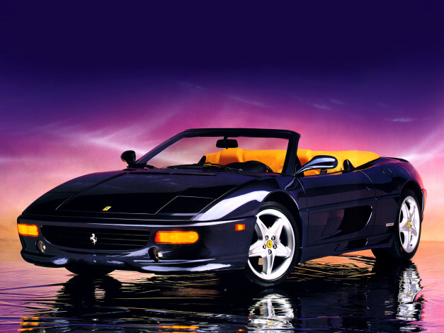 Обои картинки фото ferrari, f355, spider, автомобили