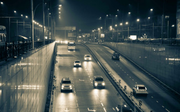 Картинка разное транспортные средства магистрали ночь