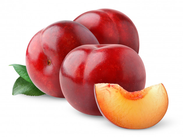 Обои картинки фото еда, персики, сливы, абрикосы, долька