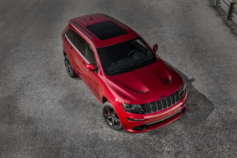 обоя автомобили, jeep, 2015г, красный, wk2, red, vapor, srt, cherokee, grand