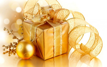 обоя праздничные, подарки и коробочки, рождество, christmas, лента, украшения, золото, подарок, box, golden, новый, год, merry, xmas, decoration, gift