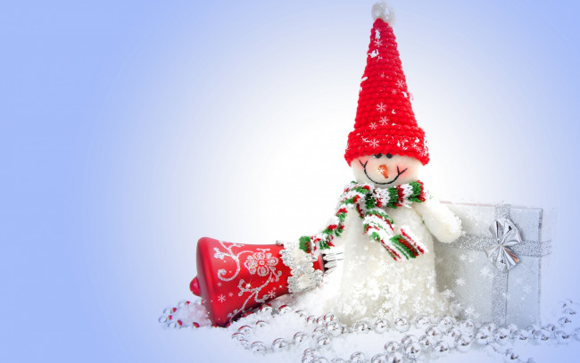 Обои картинки фото праздничные, снеговики, merry, christmas, snowman, decoration, рождество, новый, год