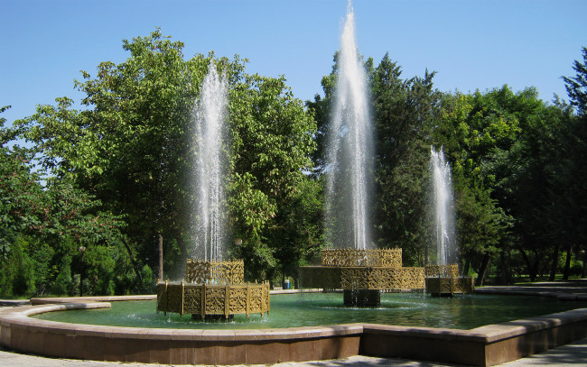 Обои картинки фото города, - фонтаны, чеканка, вода, парк
