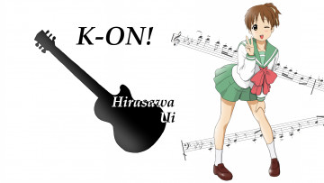 Картинка аниме k-on фон взгляд девушка