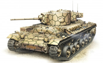 Картинка рисованное армия британский v mk iii пехотный ww2 рисунок valentine арт танк