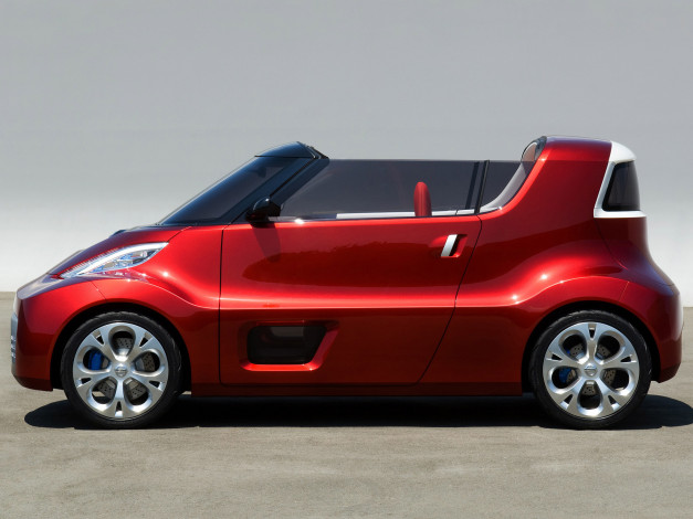 Обои картинки фото nissan round box concept 2007, автомобили, nissan, datsun, concept, box, round, 2007