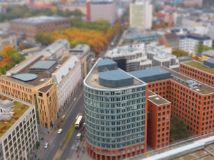 Картинка города берлин+ германия архитектура город tilt shift берлин