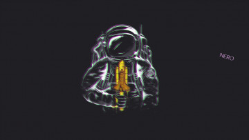 Картинка рисованные минимализм космонавт