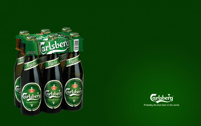 Обои картинки фото бренды, carlsberg, бутылки, зеленый