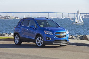 обоя автомобили, chevrolet, 2015г, us-spec, синий, trax