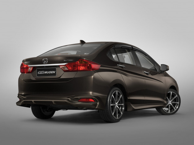 Обои картинки фото автомобили, honda, mugen, city, 2014г, темный