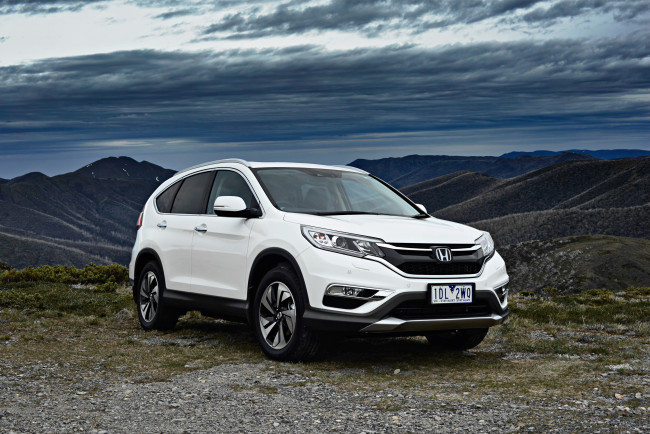 Обои картинки фото автомобили, honda, 2014г, rm, cr-v, au-spec, светлый