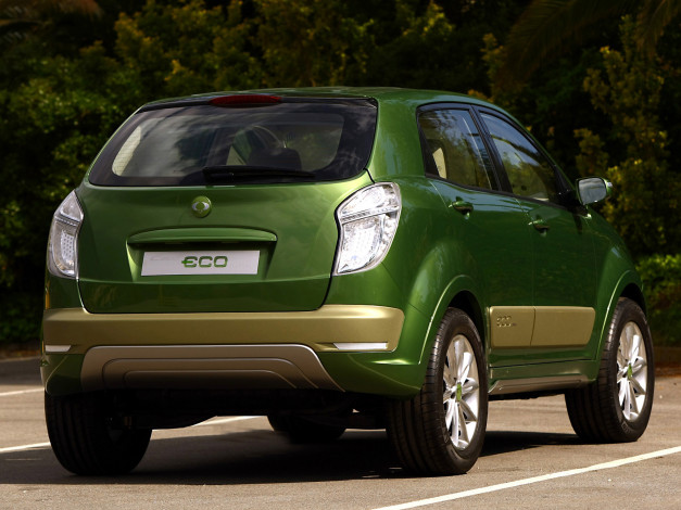 Обои картинки фото ssang yong c200 eco hybrid concept 2009, автомобили, ssang yong, ssang, yong, c200, eco, hybrid, concept, 2009