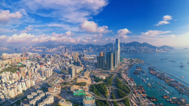 Обои картинки фото west kowloon, города, гонконг , китай, простор