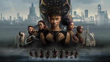 обоя black panther,  wakanda forever || 2022, кино фильмы,  wakanda forever, черная, пантера, ваканда, навсегда, фантастика, боевик, постер, новинки, кино, драма, author, oreskis, angela, bassett, danai, gurira