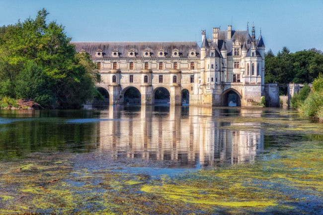 Обои картинки фото города, замок шенонсо , франция, chateau, de, chenonceau, france