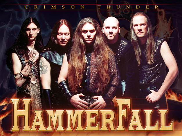 Обои картинки фото hammerfall, музыка