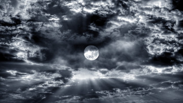 Картинка природа облака луна