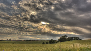 Картинка природа поля облака небо поле