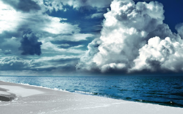 обоя природа, моря, океаны, море, облака