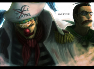 Картинка аниме one piece buggy the clown galdino