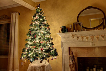 Картинка праздничные Ёлки дерево украшения