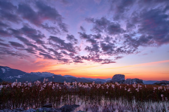 Картинка природа восходы закаты norway норвегия горы закат