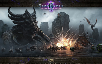 Картинка starcraft ii heart of the swarm видео игры битва