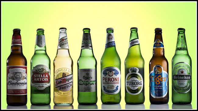 Обои картинки фото бренды, бренды напитков , разное, бутылки, пиво, марки