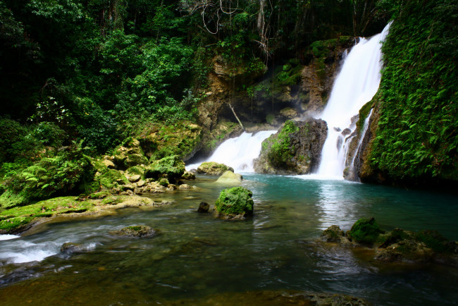 Обои картинки фото ys falls  jamaica, природа, водопады, река, ямайка, водопад