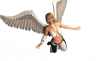 Картинка 3д+графика ангел+ angel ангел фон девушка полет