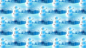 Картинка праздничные векторная+графика+ новый+год снеговик снежинка праздник настроение фон текстура новый год