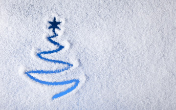 Картинка праздничные Ёлки снег ёлка