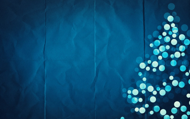 Обои картинки фото праздничные, векторная графика , новый год, синий, ёлка, бумага, круги