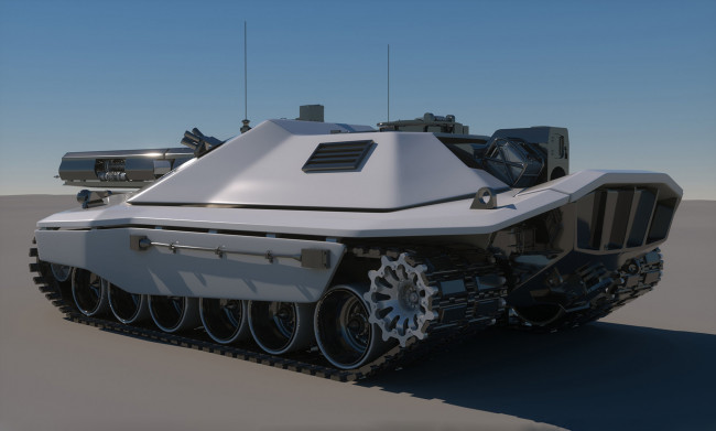 Обои картинки фото sci-fi future tank concept, техника, 3d, sci-fi, future, tank, concept