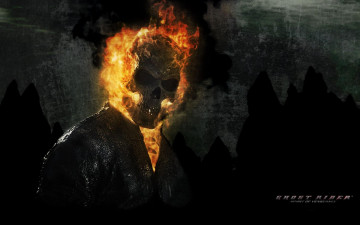 Картинка кино+фильмы ghost+rider +spirit+of+vengeance демон огонь череп куртка